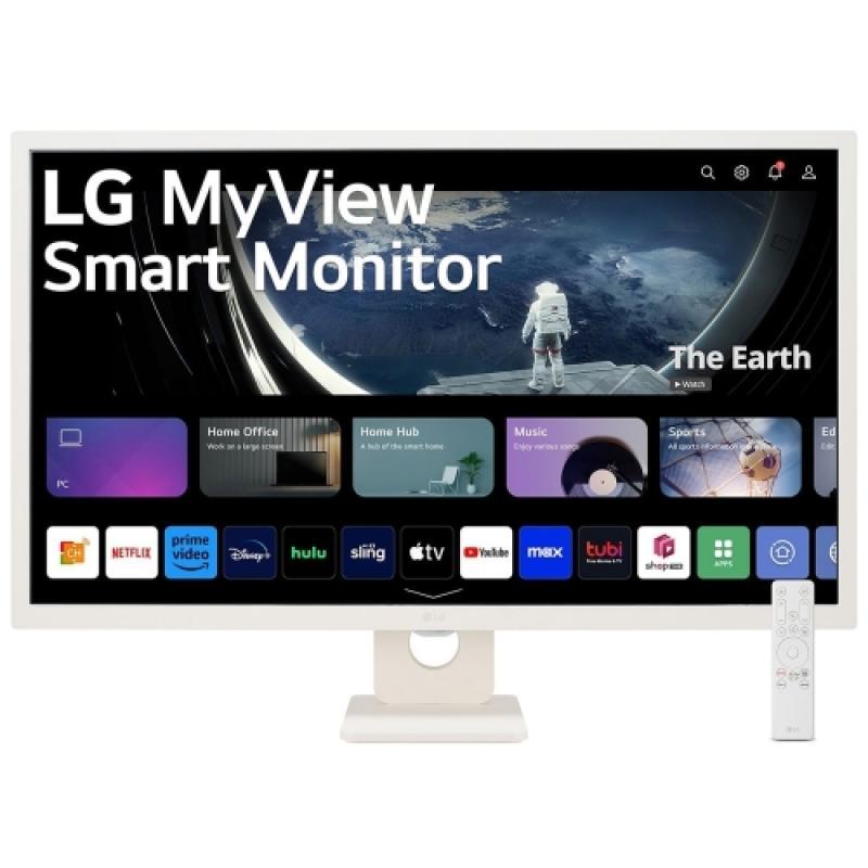 Monitor Gaming LG 32SR50F-W, 31.2", 1920 x 1080 pixeli, White, 3 ani Garantie