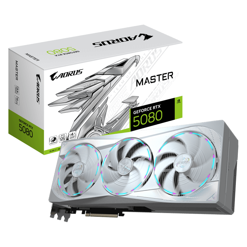 Placa video Gigabyte GEFORCE RTX 5080 MASTER ICE, 16GB GDDR7, PCI Express 5.0, 256bit