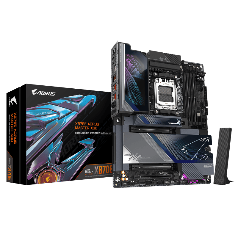 Placa de baza Gigabyte X870E AORUS MASTER X3D, Socket AM5, DDR5, ATX