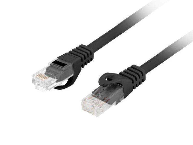 Patch cord Cat.6 UTP LSZH Cu 1,5 m negru, Fluke Passed