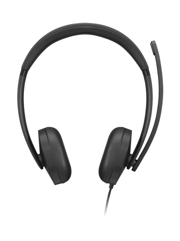Casti Head-band Lenovo VoIP Headset 5000, Wired, noise-canceling, Negru