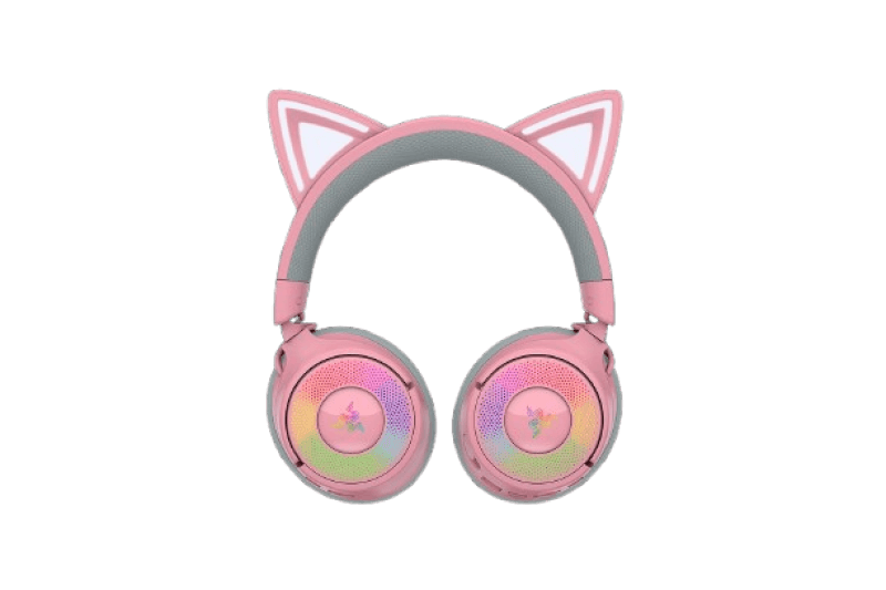Casti Gaming Head-band Razer Kraken Kitty V3 Pro, Wireless/Wired, Roz