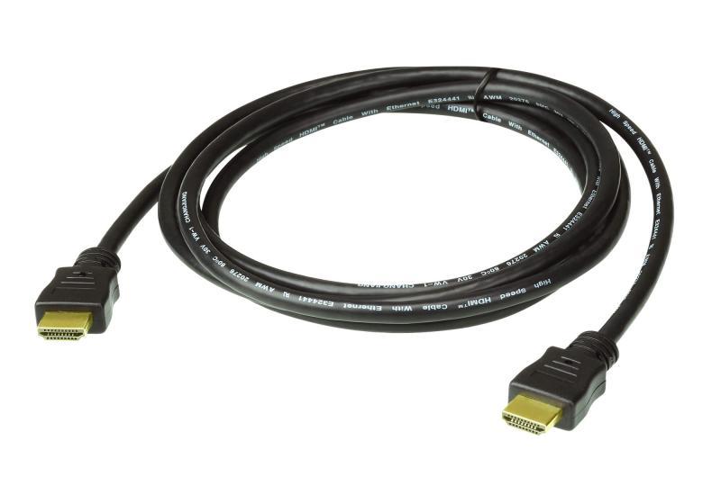 Cablu HDMI 4K60 2.0 Aten 2L-7D02H-1. Lungime cablu: 2 m, Conector 1: HDMI Tip A (Standard), Conector 1 gen: Tată