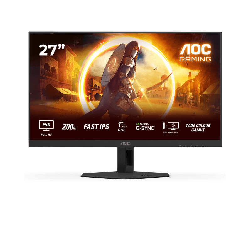 Monitor Gaming AOC 27G4HRE, 27", 1920 x 1080 pixeli, Black, Red, 3 ani Garantie