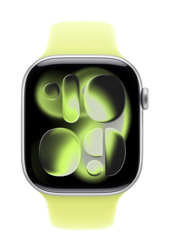 Curea pentru Apple Watch 46mm Neon Yellow Sport Band - M/L