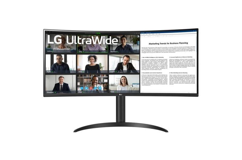 Monitor Consumer LG 34WR55QK-B, 34", 3440 x 1440 pixeli, Black, 3 ani Garantie