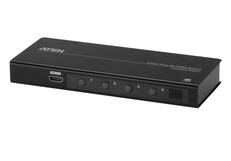 Switch HDMI True 4K ATEN VS481C-AT-G; numar porturi 4, Material: Metal
