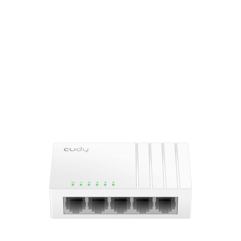 CUDY 5-Port Gigabit Desktop Switch, 5 10/100/1000M RJ45 Ports, IGMP Snooping, Loop Detection/Prevention