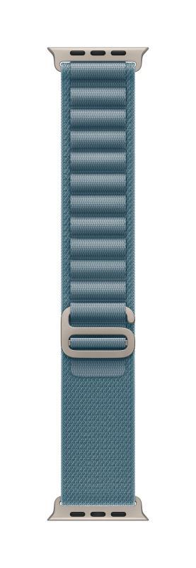 Curea pentru Apple Watch 49mm Light Blue Alpine Loop - Medium - Natural TitaniumFinish