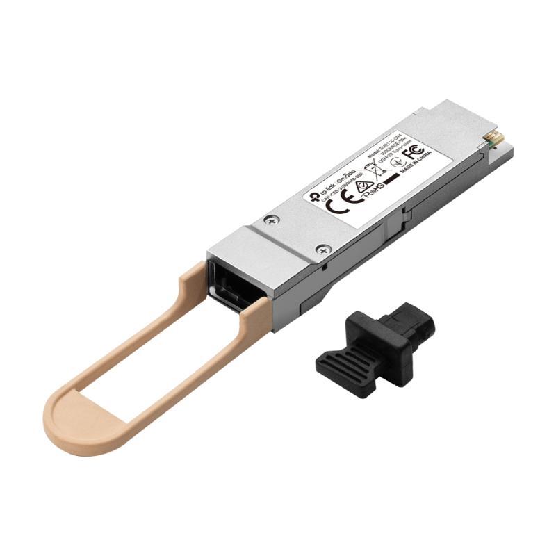 Transceiver TPL Omada 100GBASE-SR4 QSFP28 SPEC: Dual Rate 103.125Gbps and 41.2Gbps, 850nm MMF (Multimode fiber)