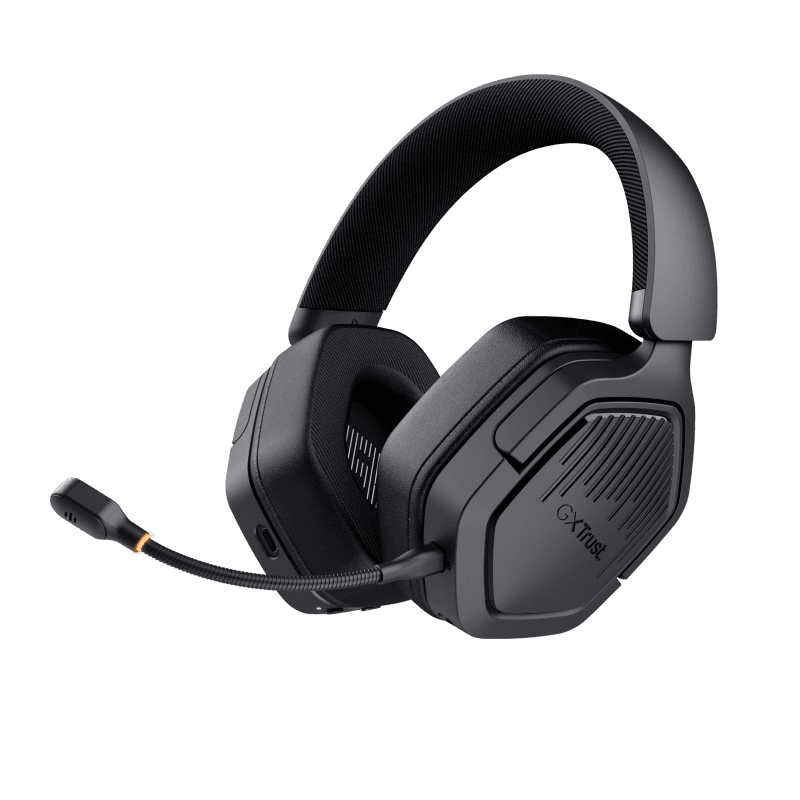 Casti Gaming Head-band Trust GXT 493 Carus, Wireless/Wired, Negru