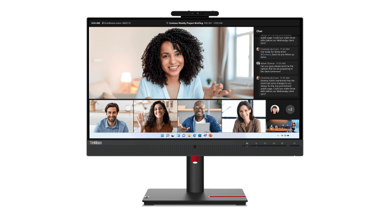 Monitor Commercial Lenovo ThinkVision T24mv-30, 23.8", 1920 x 1080 pixeli, Black, 3 ani Garantie