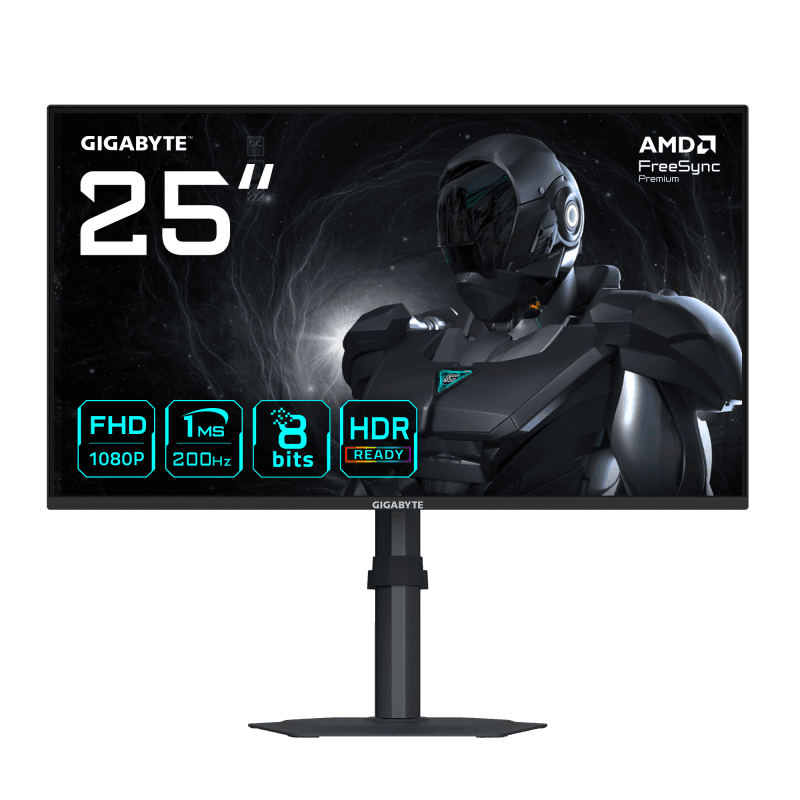 Monitor Gaming Gigabyte G25F2, 24.5", 1920 x 1080 pixeli, Black, 3 ani Garantie