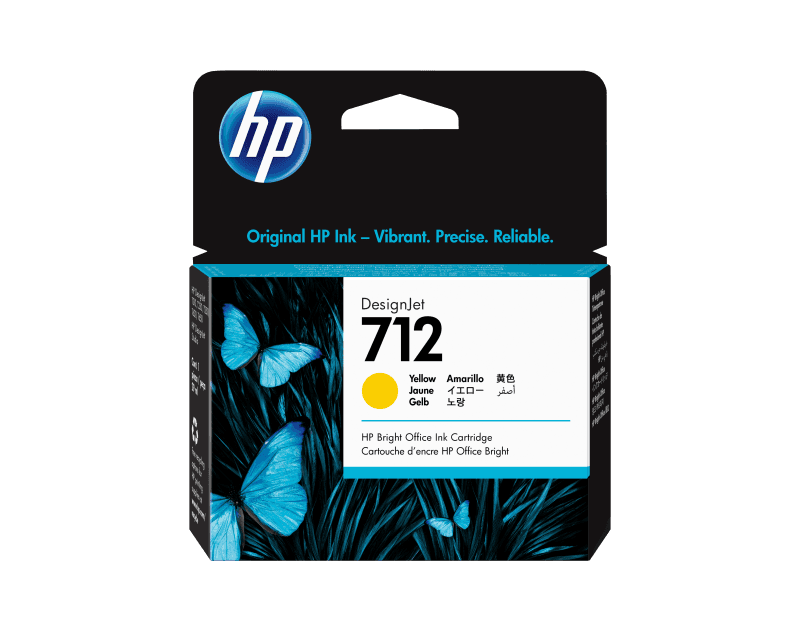 Cartus HP 712, galben