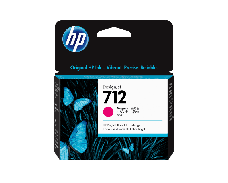 Cartus HP 712 29-ml Magenta DesignJet Ink, Magenta