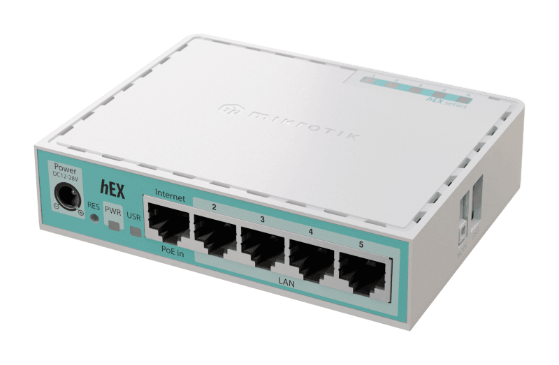 MIKROTIK HEX E50UG 512 MB DDR3, Procesor: EN7562CT @ 950 MHz, Memorie: 512 MB, 5x 10/100/1000, MikroTik RouterOS