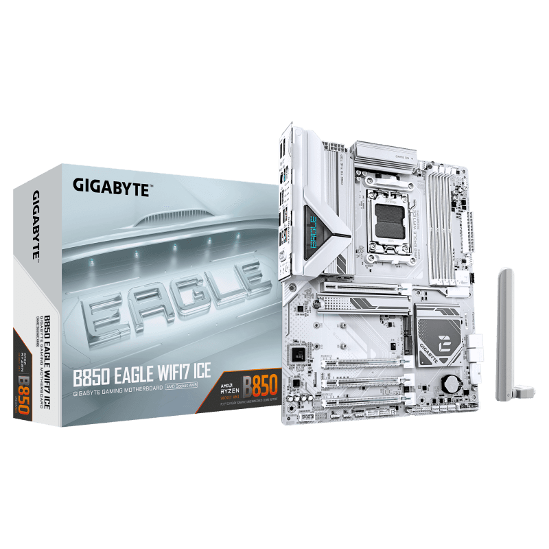 Placa de baza Gigabyte B850 EAGLE WIFI7 ICE, Socket AM5, DDR5, ATX