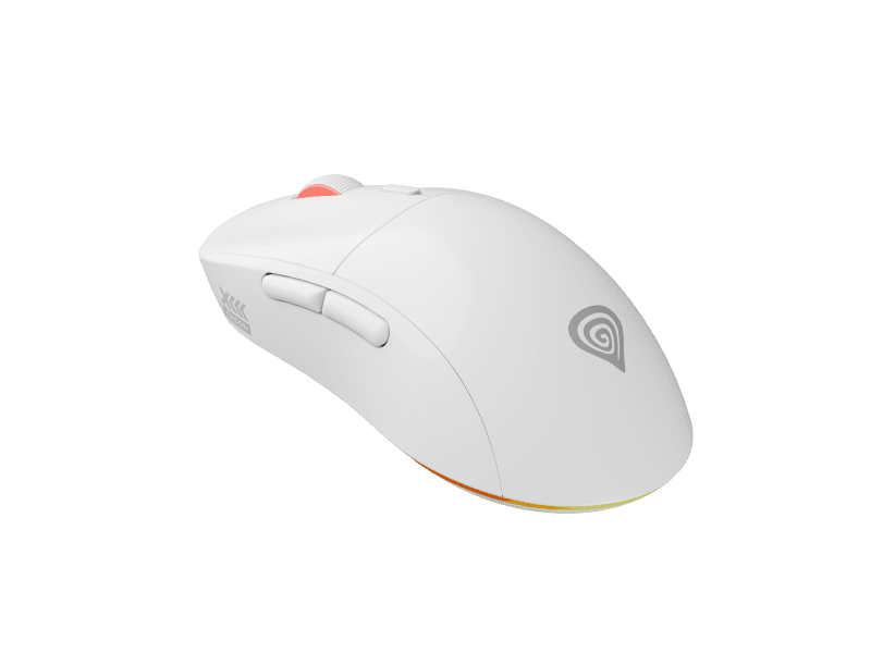 Mouse Gaming Wireless GENESIS Zircon XIII, 26000 DPI, Alb