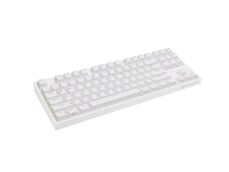 Tastatura Mecanica Gaming GENESIS Thor 404 TKL, RGB, USB, Alb
