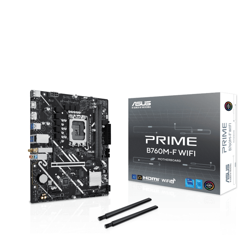 Placa de baza ASUS PRIME B760M-F WIFI, Socket 1700, DDR5, Micro-ATX