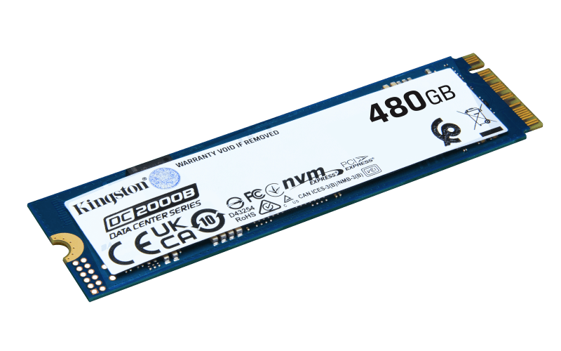 SSD intern Kingston DC2000B, 480 GB, PCI Express 4.0 x4, NVMe, M.2