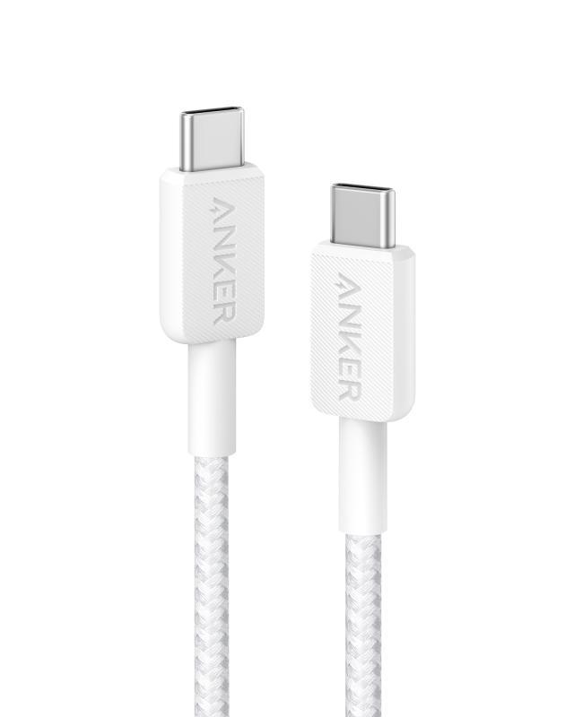 ablu alimentare si date Anker, USB Type-C (T) la USB Type-C (T), 0.9m rata transfer 480 Mbps, 60W, invelis nylon