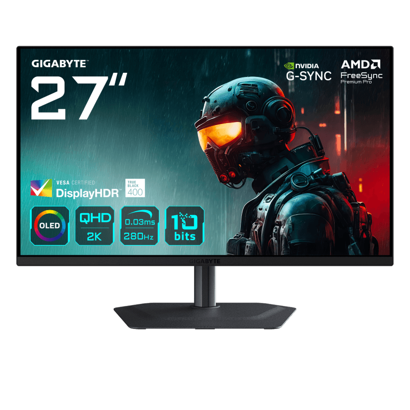 Monitor Consumer GIGABYTE MO27Q2A, 27", 2560 x 1440 pixeli, Black, 2 ani Garantie