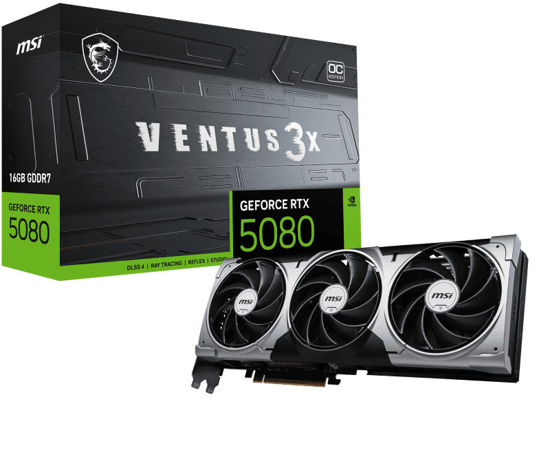 Placa video MSI GeForce RTX 5080, 16GB GDDR7, PCI Express 5.0, 256-bit