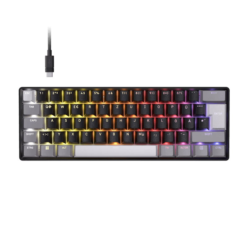 Tastatura Da CORSAIR CLIPPER PRO MINI 60, Nu, Cu fir, Negru