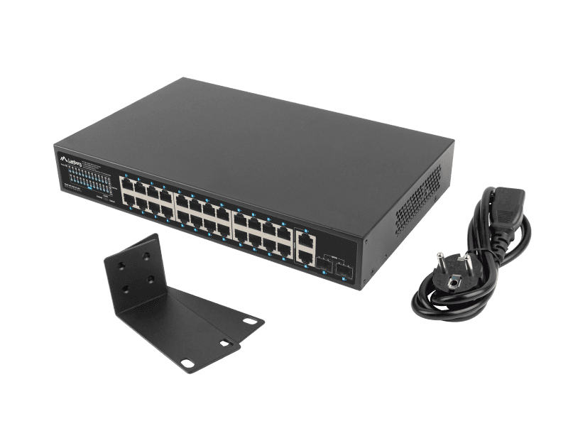 Switch  24x 1 Gb PoE+ / 2x Gb / 2x SFP, rack 19", Gigabit Ethernet, 360W