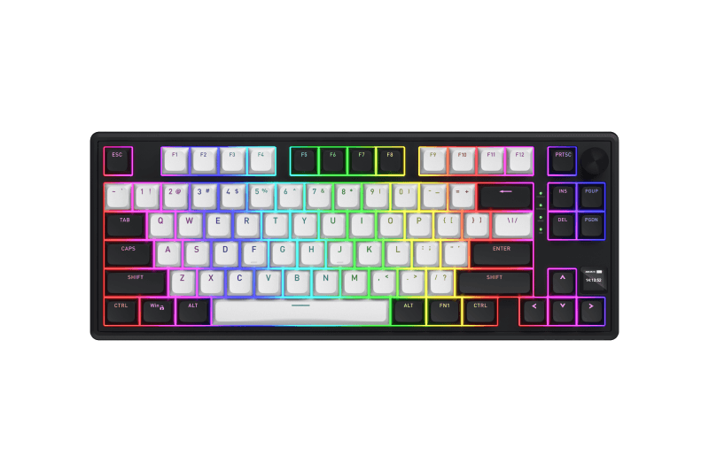 Tastatura Mecanica Gaming HATOR Skyfall 80 MAG ULTIMA 8K wireless, RGB, Wireless, negru