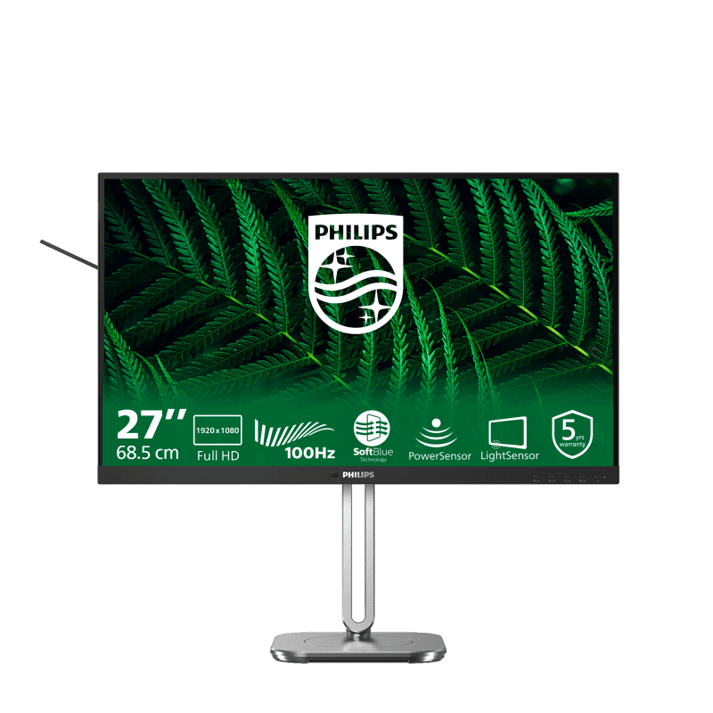 Monitor Consumer Philips 27B2G5200/00, 27", 1920 x 1080 pixeli, Anthracite, 3 ani Garantie