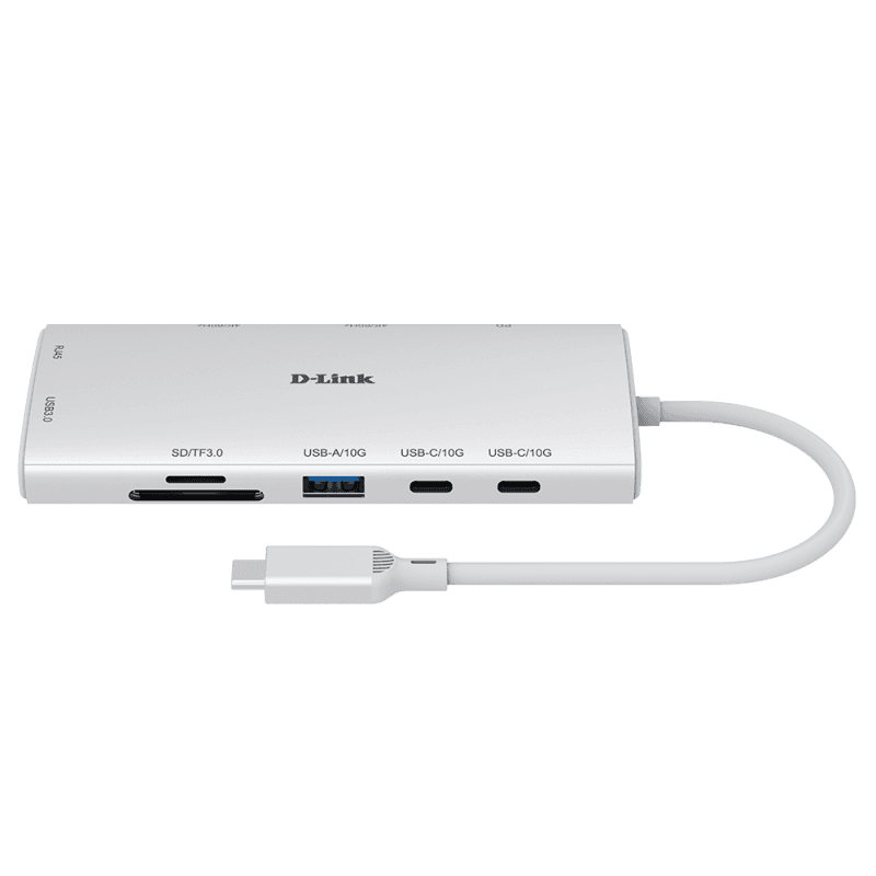 Docking station D-Link 10-in-1 USB-C Hub, USB Type-C, 100W, Alb, 2 ani Garantie