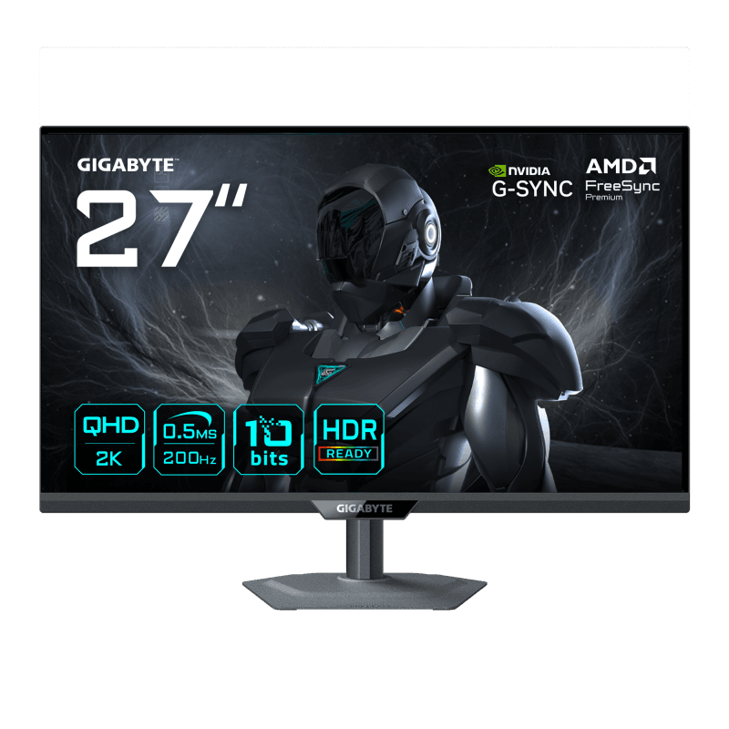 Monitor Gaming Gigabyte G27Q20, 27", 2560 x 1440 pixeli, Black, 2 ani Garantie