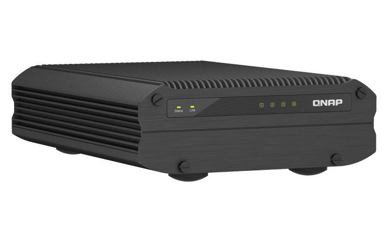 NAS QNAP I410X 4-Bay, CPU Intel® Atom® x6425E 4-core/4-thread Processor, RAM onboard 8GB (not expandable)
