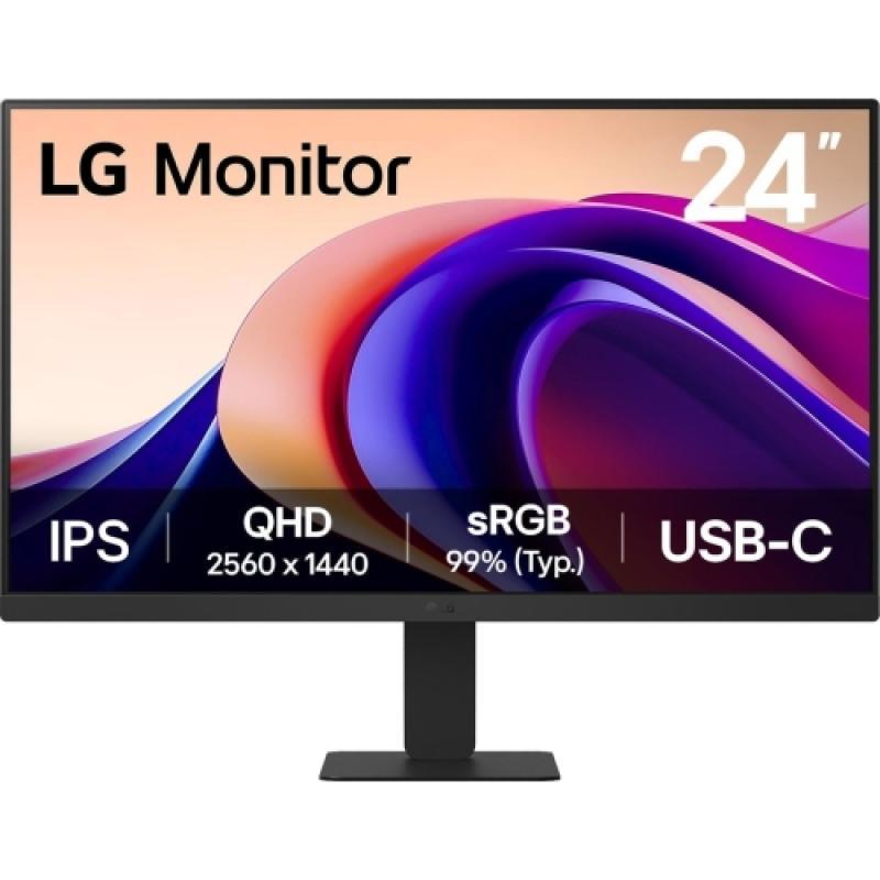 Monitor Consumer LG 24U631A-B, 23.8", 2560 x 1440 pixeli, Black, 3 ani Garantie