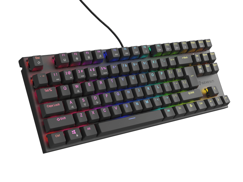 Tastatura Mecanica Gaming Genesis Thor 303 TKL, RGB, USB, negru