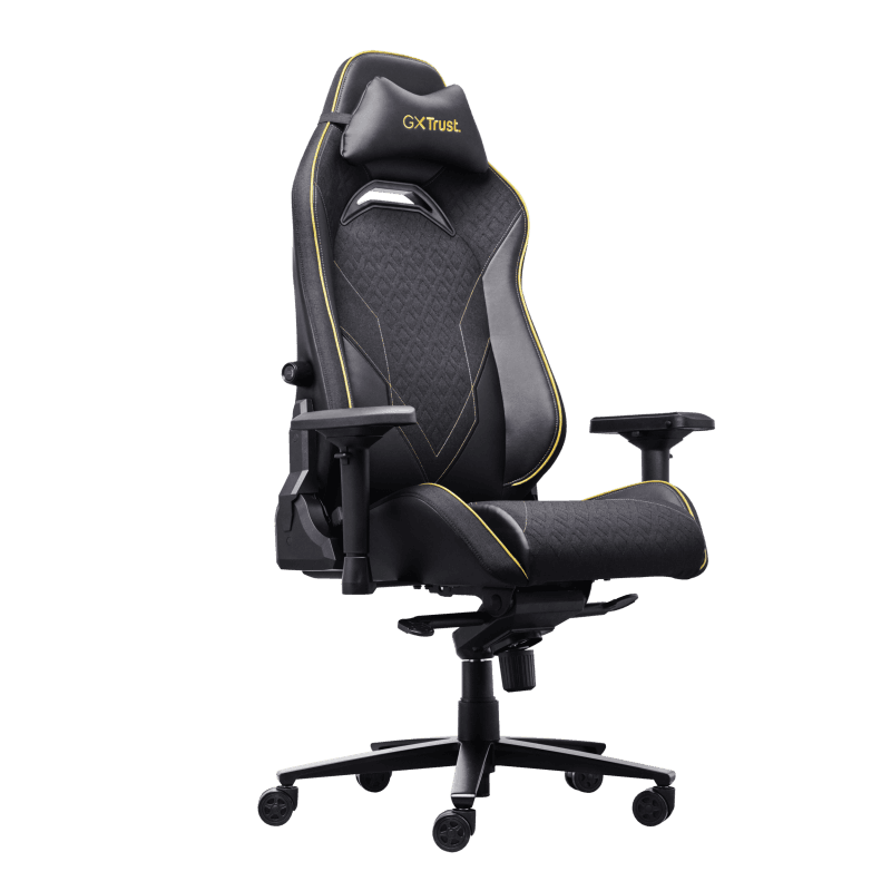 Scaun gaming Trust GXT 721 Ruya Pro Premium, iluminare RGB, 5 roti, ridicare pe gaz clasa 4, adjustabil pe inaltime
