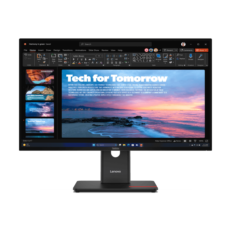 Monitor Consumer Lenovo ThinkVision T27QD-40, 27", 2560 x 1440 pixeli, Black, 2 ani Garantie