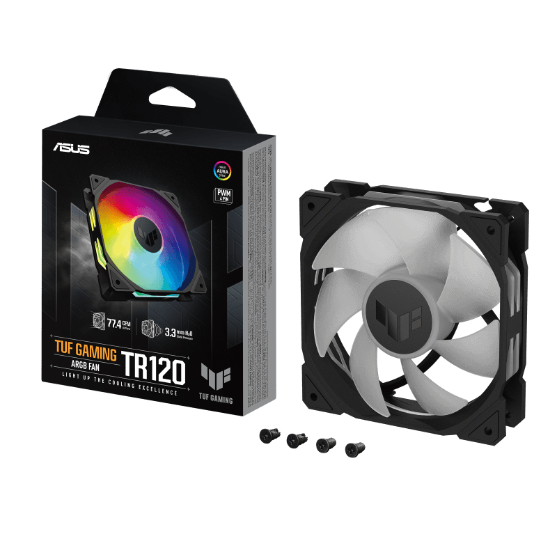 Ventilator Carcasa ASUS TUF Gaming TR120 ARGB, 12 cm, 2200 RPM, RGB