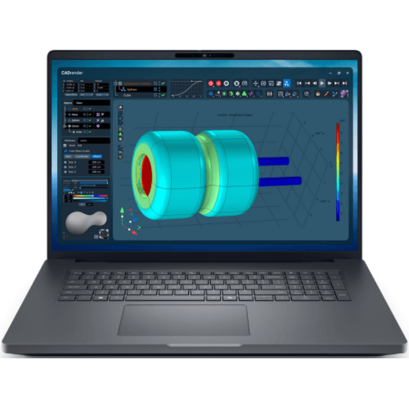 Laptop Workstation Dell Pro Max 18 Plus, cu procesor Intel Core Ultra 7 265HX, 18'' IPS, 32 GB DDR5, 512 GB