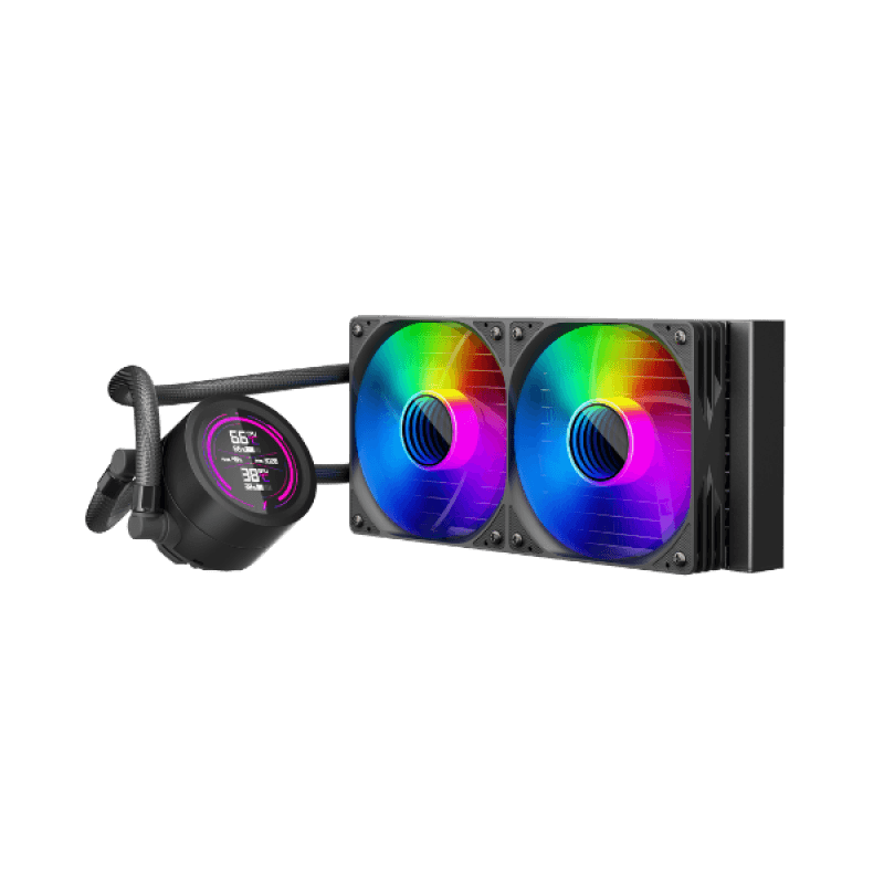 Cooler Procesor 1stPlayer TS4 240 BLACK, 12 cm, 2 ventilatoare
