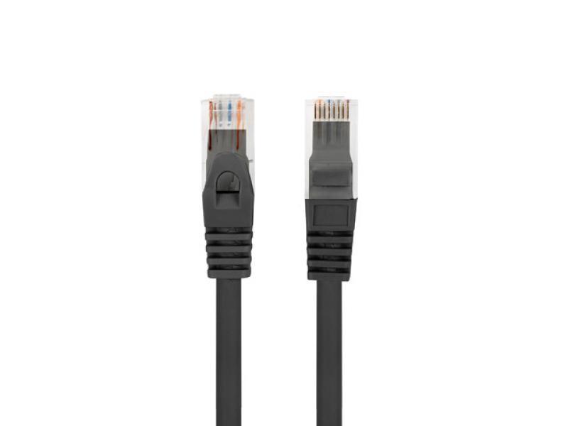 Patch cord Cat.6 UTP LSZH Cu 1 m negru, Fluke Passed