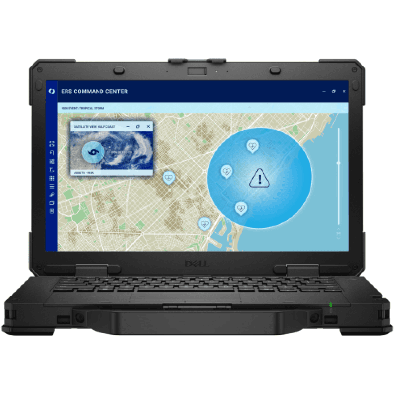 Laptop Business Dell Pro Rugged 14 RB14250, cu procesor Intel Core Ultra 7 165U, 14'' IPS, 32 GB DDR5, 1 TB