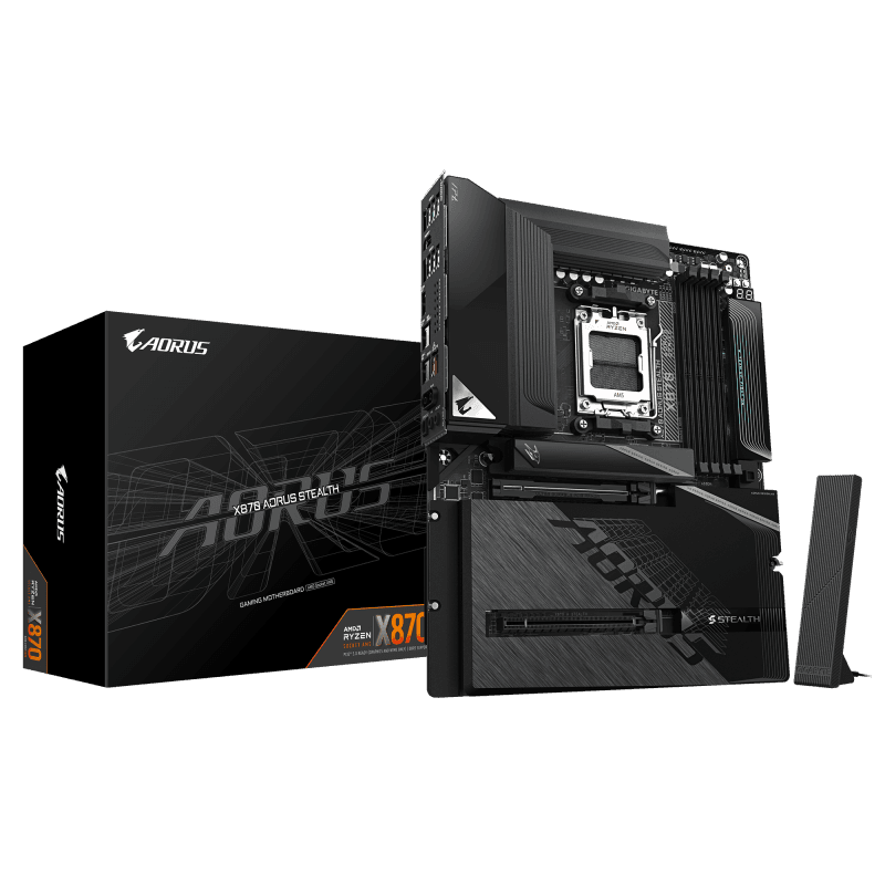 Placa de baza Gigabyte X870 AORUS STEALTH, Socket AM5, DDR5, ATX