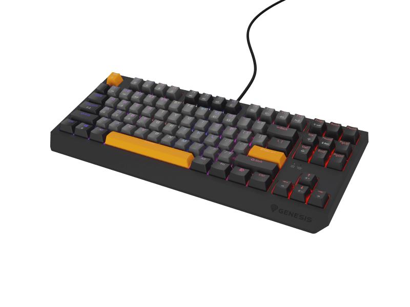 Tastatura Mecanica Gaming Genesis Thor 230 TKL, RGB, USB, gri
