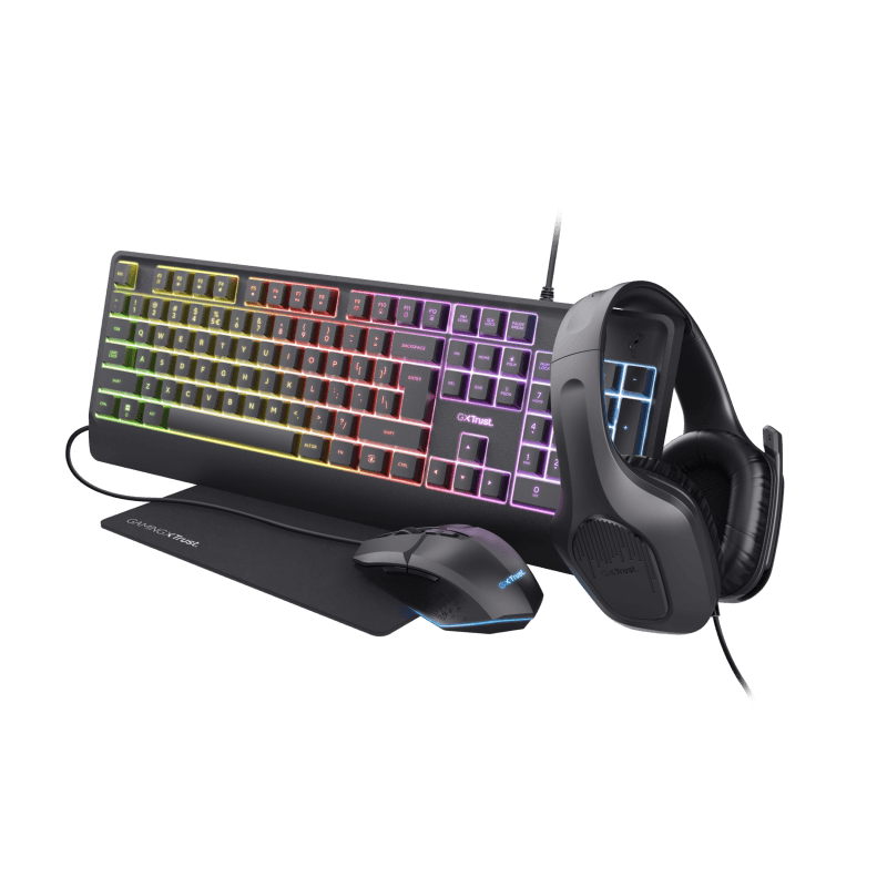 Tastatura Mecanica Gaming Trust GXT 792 QUADROX, USB, Negru