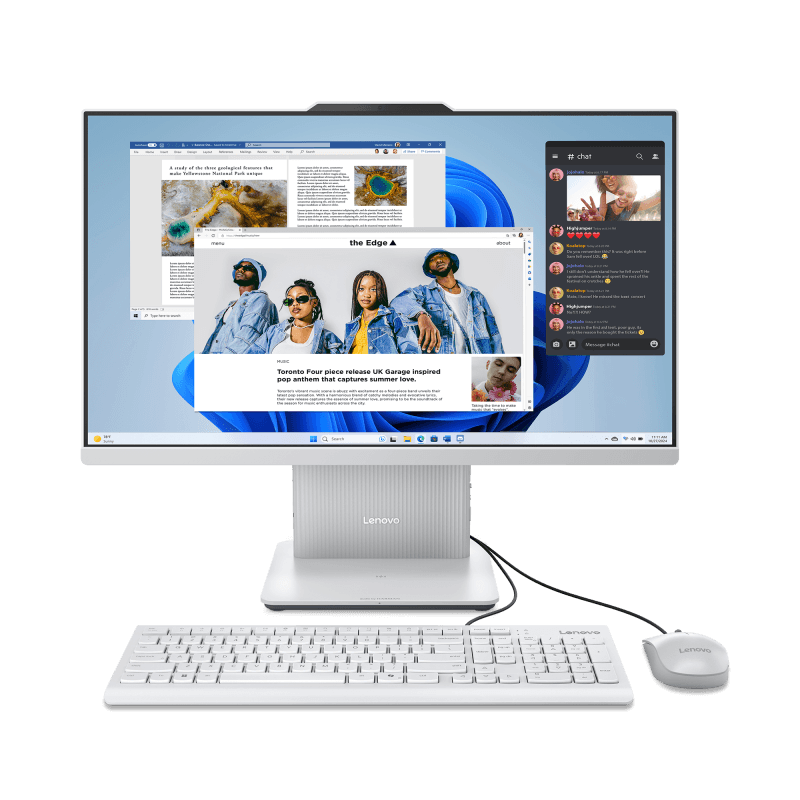 All-in-One Consumer Lenovo IdeaCentre AIO 24ARR9 cu procesor AMD AMD Ryzen 5 7535HS pana la 4.55 GHz, 24 inch, FHD