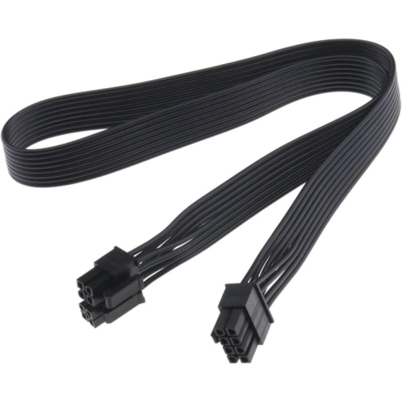 Type 4 Sleeved black 8pin EPS12V Cable, compatible with all Corsair type 4 pin out PSU