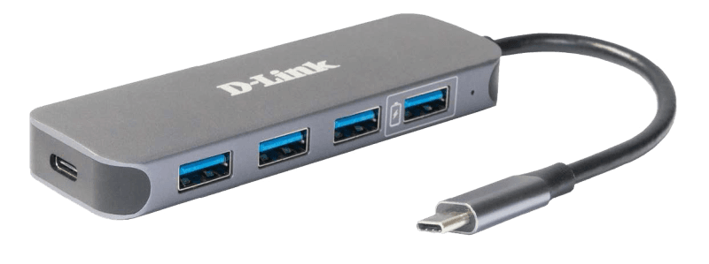 Docking station D-Link DUB-2340, USB Type-C, 60W, Gri, 2 ani Garantie